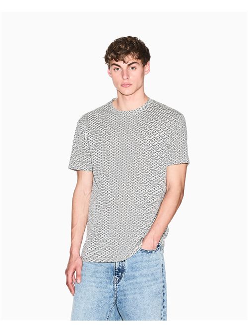 T-Shirt Regular Fit in Jersey logo allover ARMANI EXCHANGE | XM001798AF10356/F0143